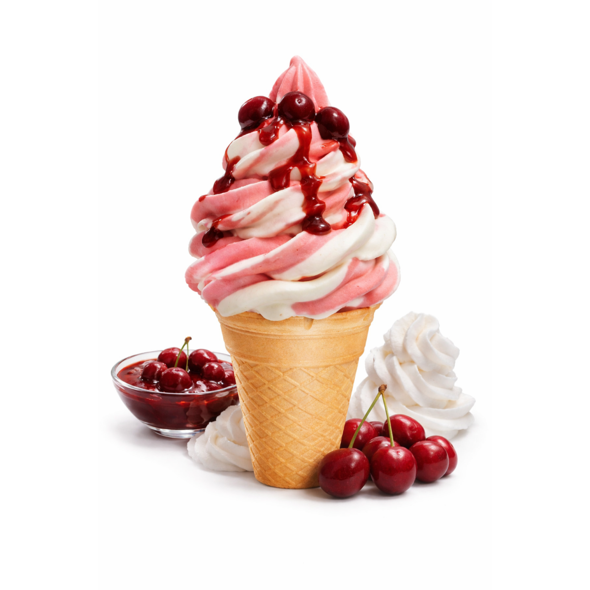 Amarena Kirsch Sahne Dänisches Softeis Pulver