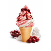 Amarena Kirsch Sahne D&auml;nisches Softeis Pulver