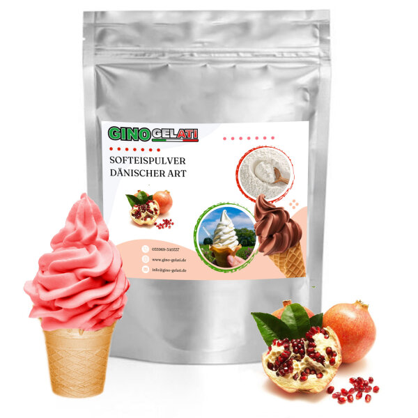 Granatapfel D&auml;nisches Softeis Pulver