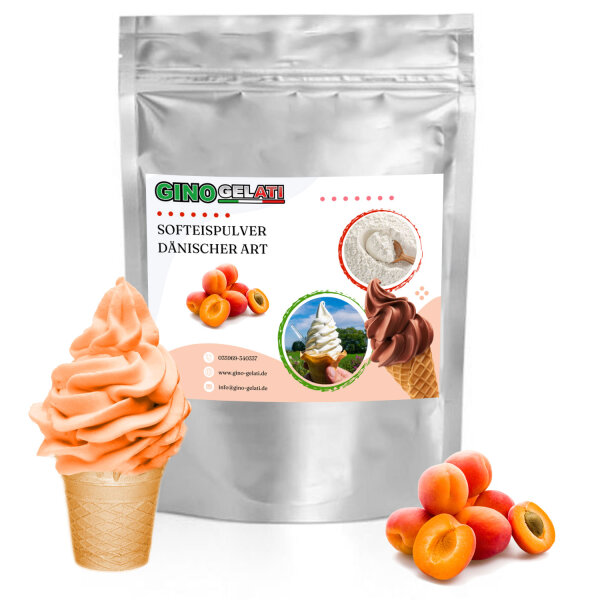 Aprikose D&auml;nisches Softeis Pulver