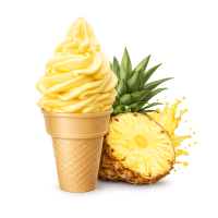 Ananas D&auml;nisches Softeis Pulver