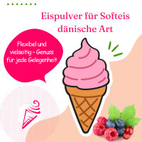 Birne D&auml;nisches Softeis Pulver