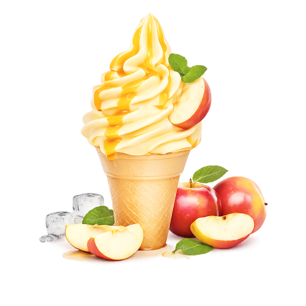 Apfel Dänisches Softeis Pulver