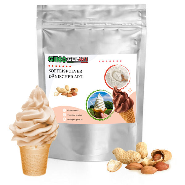 Erdnuss D&auml;nisches Softeis Pulver