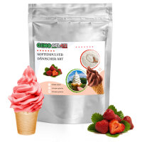 Erdbeere D&auml;nisches Softeis Pulver